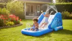 Aufblasbare Wasserrutsche: Sommerparadies im Garten