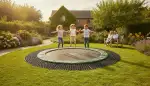 Bodentrampolin im Garten einbauen