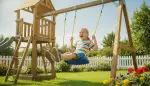 Die ideale Anbauschaukel für Spieltürme