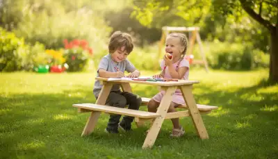Gemütliche Pausen am Kinder-Picknicktisch