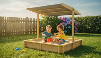 Schutz und Spielspaß: Sandkasten mit Dach