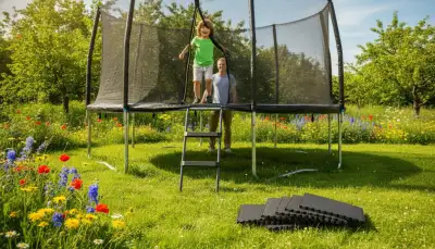 Sicher aufsteigen: Trampolinleiter wählen