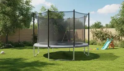 Sicherheitsnetz wechseln: Trampolin sicher halten