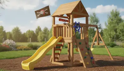 Spielturm Fahnen: Farbenfrohe Akzente im Garten