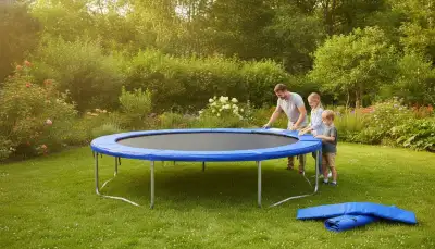 Trampolin Randpolster wechseln: So geht's