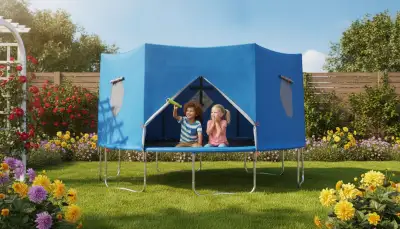 Trampolin-Zelt: Spieloase für den Garten
