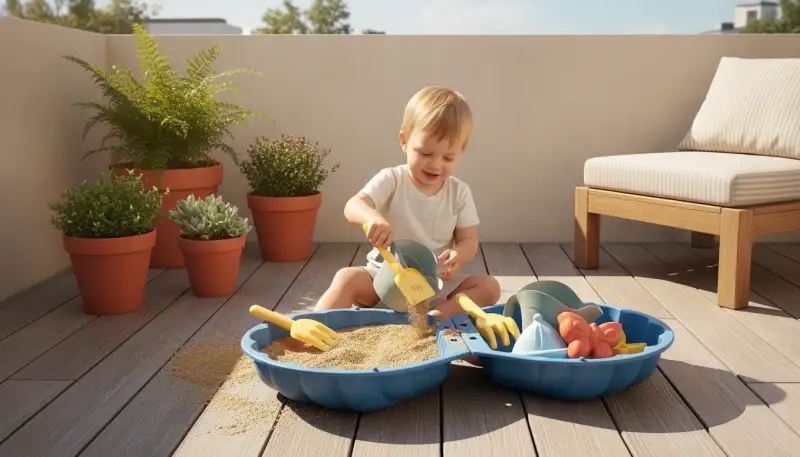 Der perfekte Sandkasten für den Balkon