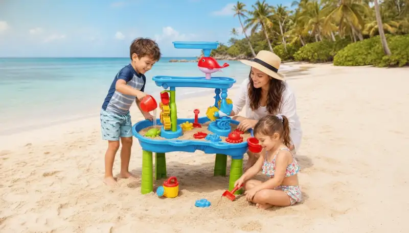 Entwicklung fördern: Sand-Wasserspieltisch