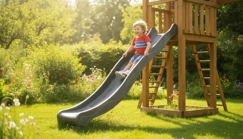 Faszination Wellenrutsche: Spielspaß im Garten
