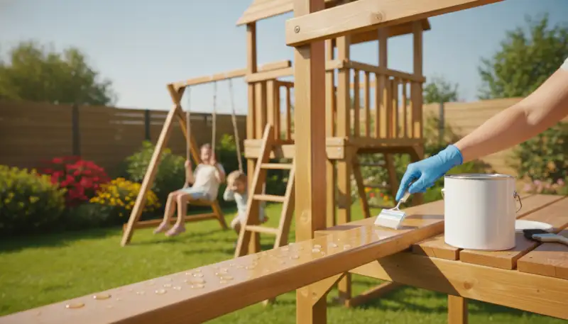 Kinderfreundliche Holzlasur: Schutz für Spieltürme