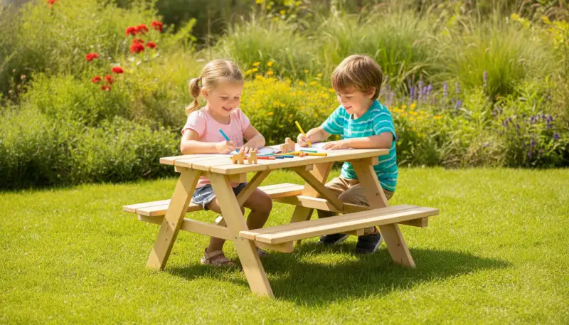 Nachhaltiger Picknicktisch: Naturfreundlich draußen