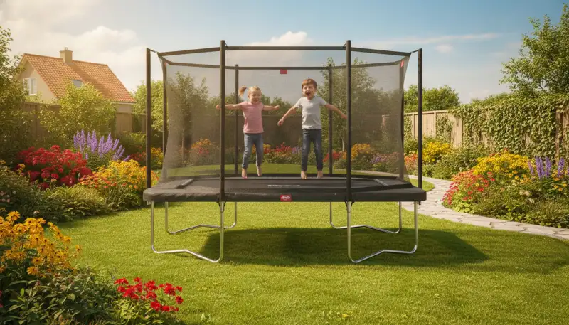Rechteckiges Trampolin: Mehr Platz, mehr Spaß