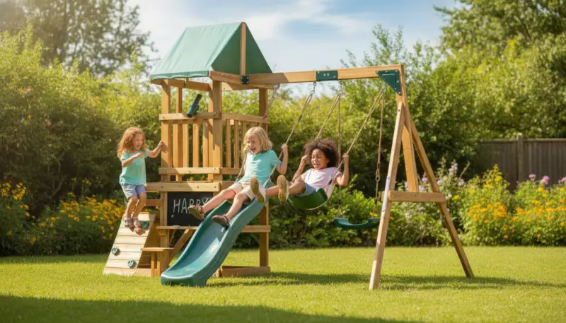 Schaukel-Spieltürme: Gartenparadies für Kinder